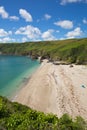 Lantic Bay beach Cornwall England near Fowey and Polruan