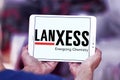 Lanxess chemicals company logo Royalty Free Stock Photo
