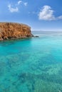 Lanzarote El Papagayo Playa Beach in Canaries Royalty Free Stock Photo
