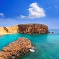 Lanzarote El Papagayo Playa Beach in Canaries Royalty Free Stock Photo