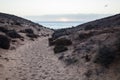 Lanzarote Island Papagayo beach landscape at Canary Islands, Spain Royalty Free Stock Photo