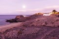 Lanzarote Island Papagayo beach landscape at Canary Islands, Spain Royalty Free Stock Photo