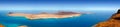 Lanzarote Mirador del rio La graciosa island panoramic Royalty Free Stock Photo