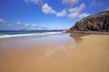 Lanzarote Playa del Pozo beach in costa Papagayo