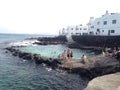 lanzarote seapool Royalty Free Stock Photo