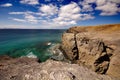 Lanzarote, Spain - View of a beautiful bay and beach at the Play