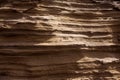 Lanzarote stone mountain cross section strata Royalty Free Stock Photo