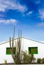 Lanzarote Teguise white and cactus village