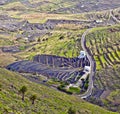 Lanzarote, terrace cultivation near Haria Royalty Free Stock Photo