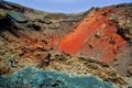 Lanzarote Timanfaya colorful lava stone Royalty Free Stock Photo