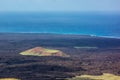 Lanzarote - Timanfaya national park - volcano in the lava field Royalty Free Stock Photo