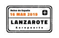Lanzarote vector stamp