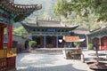 LANZHOU, CHINA - SEP 29 2014: Mani Temple at Five-Spring Mountain (Wuquanshan Park). a famous landscape in Lanzhou, Gansu, China.