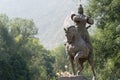 LANZHOU, CHINA - SEP 29 2014: Statue of Huo Qubing, Lanzhou, Gansu, China. was a distinguished military tactician of the Western Royalty Free Stock Photo