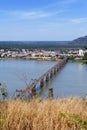 Lao-Nippon Bridge over Mekong River at southern Lao town of Pakse in Champasak Province, Lao PDR.