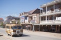 LAO PHONSAVAN TOWN TRANSPORT BUS Royalty Free Stock Photo