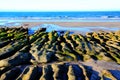 Laomei Green Stone Trough is located in Shimen District on the North Coast of Taiwan Royalty Free Stock Photo