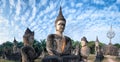 Laos Buddha park.Tourist attraction in Vientiane