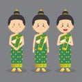 Laos Character with Various Expression