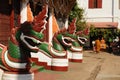 Laos: Entrance of Indochina biggest Theravada-Buddhist College i Royalty Free Stock Photo