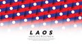 Laos flag pattern background template. AEC ASEAN economic community flags. Vector Illustration