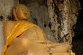 Laos: Giant buddah statue at Pak Ou holy holes near Luang Brabang