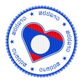 Laos heart badge.