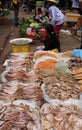 Laos: Luang Prabang chinese fish and food Market