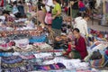 LAOS LUANG PRABANG NIGHTMARKET HANDICRAFT Royalty Free Stock Photo