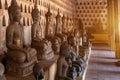 Laos, Old Buddha image in Wat Sisaket popular place to visit in Vientiane city and landmark, Old buddha statue in laos Vientiane