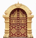 Laos temple arch. Royalty Free Stock Photo