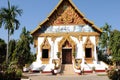 Laos: The `Champasak` Buddhist College in Pakse Royalty Free Stock Photo