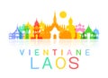 Laos Travel Landmarks.