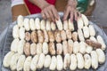 LAOS VIENTIANE PHA THAT LUANG FESTIVAL FOOD Royalty Free Stock Photo