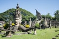 LAOS VIENTIANE XIENG KHUAN BUDDHA PARK Royalty Free Stock Photo