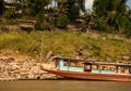 Laos village along the Mekong river