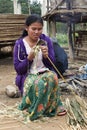 Laos Woman Working Royalty Free Stock Photo