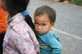 Laotian Hmong children in a village