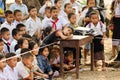 Laotian kids outdoor school