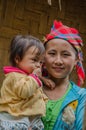 Hmong Woman and child in northern Laos