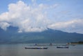 Lap An lagoon, Lang Co town, Hue, Vietnam. Royalty Free Stock Photo