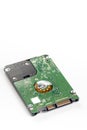 Lap top sata hard disc isolated over white background with copy space Royalty Free Stock Photo