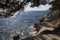 Lapad cliff side, facing adriatic sea