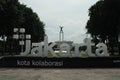 lapangan banteng, West Irian Liberation Monument, located in Banteng Square, Central Jakarta, Indonesia Royalty Free Stock Photo