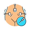 laparoscopic surgery color icon vector illustration