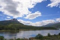 Lapataia bay landscape, Tierra del Fuego, Argentina Royalty Free Stock Photo