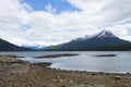 Lapataia bay landscape, Tierra del Fuego, Argentina Royalty Free Stock Photo