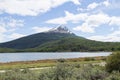 Lapataia bay landscape, Tierra del Fuego, Argentina Royalty Free Stock Photo