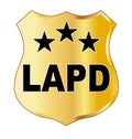 LAPD Spoof Law Enforcement Badge Royalty Free Stock Photo