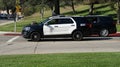 LAPD Vehicle at Griffith Park, Hollywood Hills, Los Angeles, California Royalty Free Stock Photo